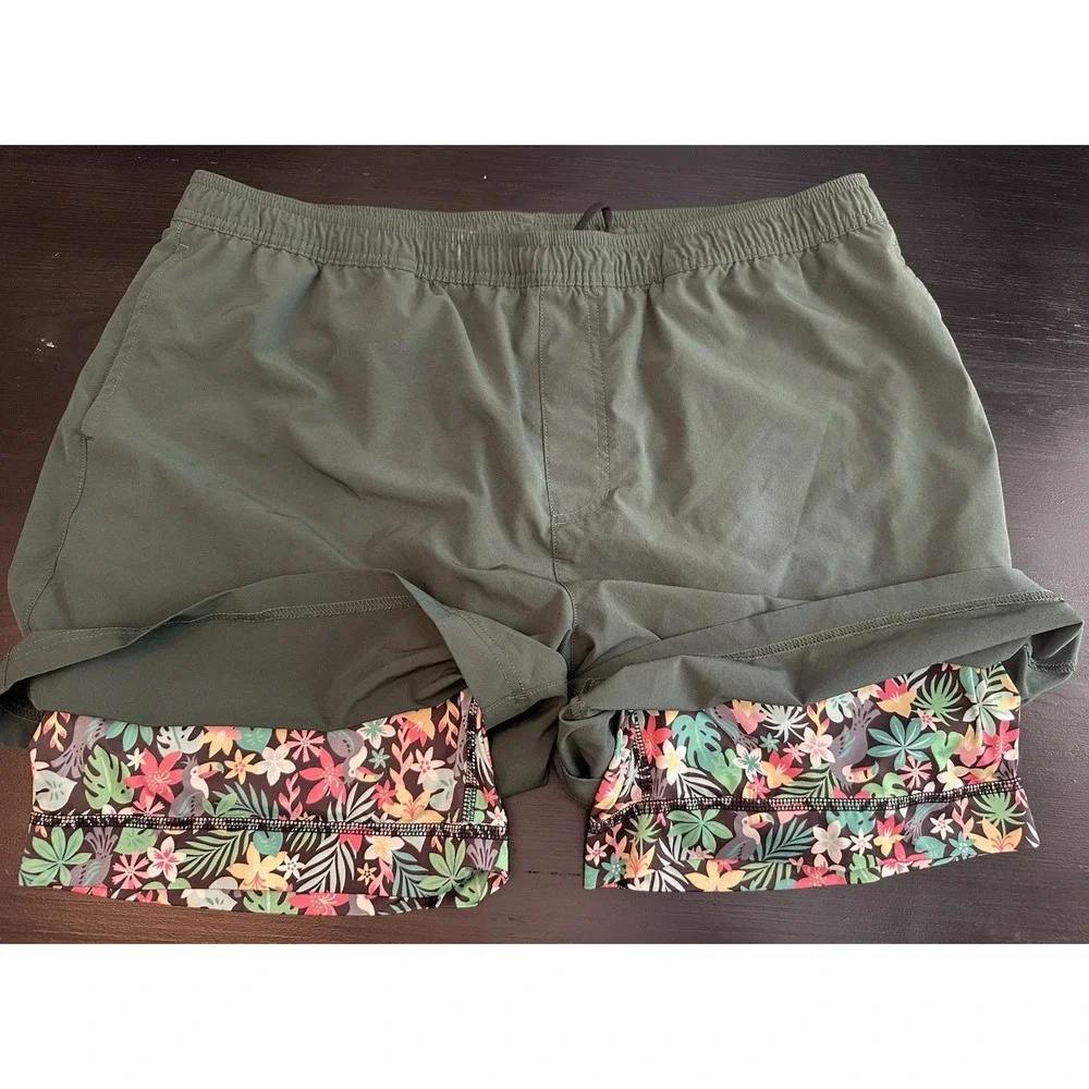 *Chubbies The Greeneries 5.5-Inch Athlounger Shorts |‎ Men's XXL | With Liner
